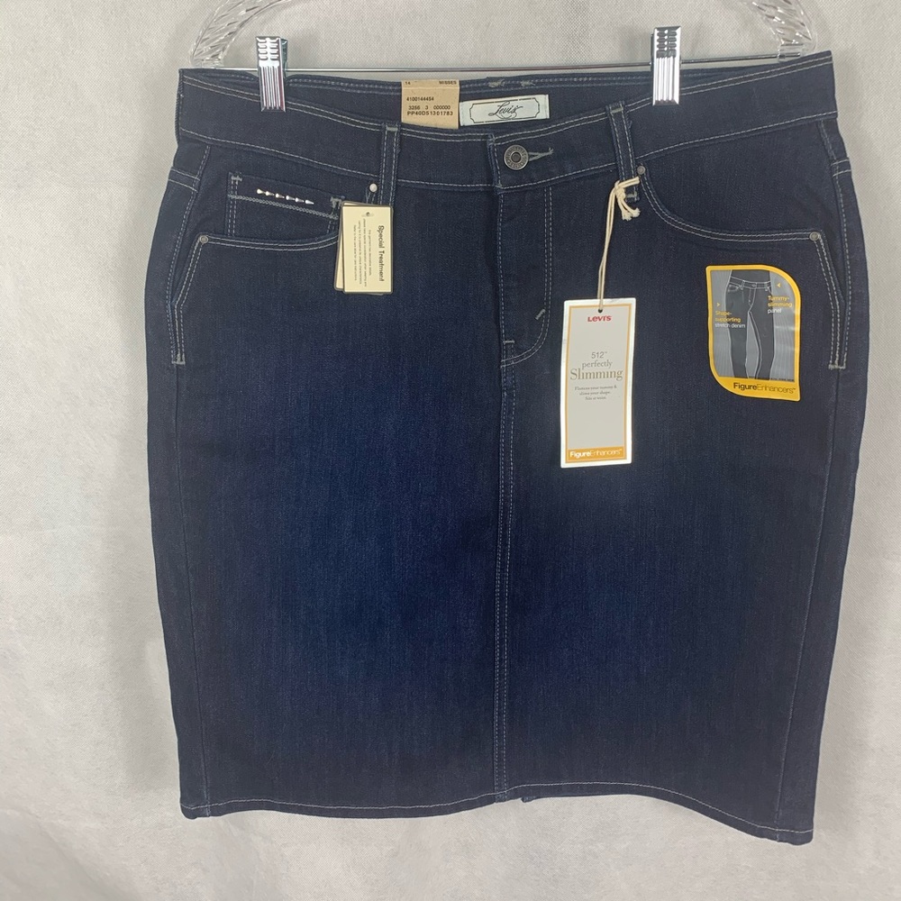 Levi’s 512 figure enhancer blue denim skirt - Picture 6 of 7